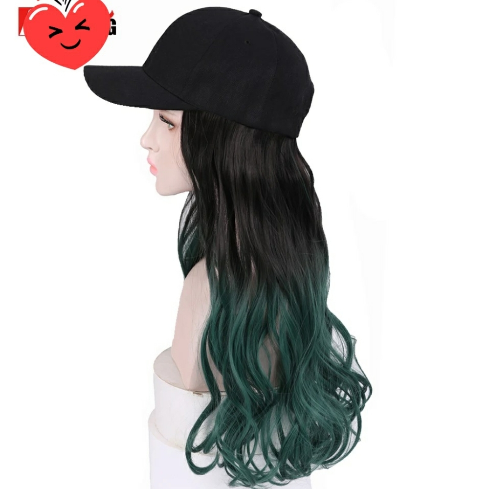 Hat with hair